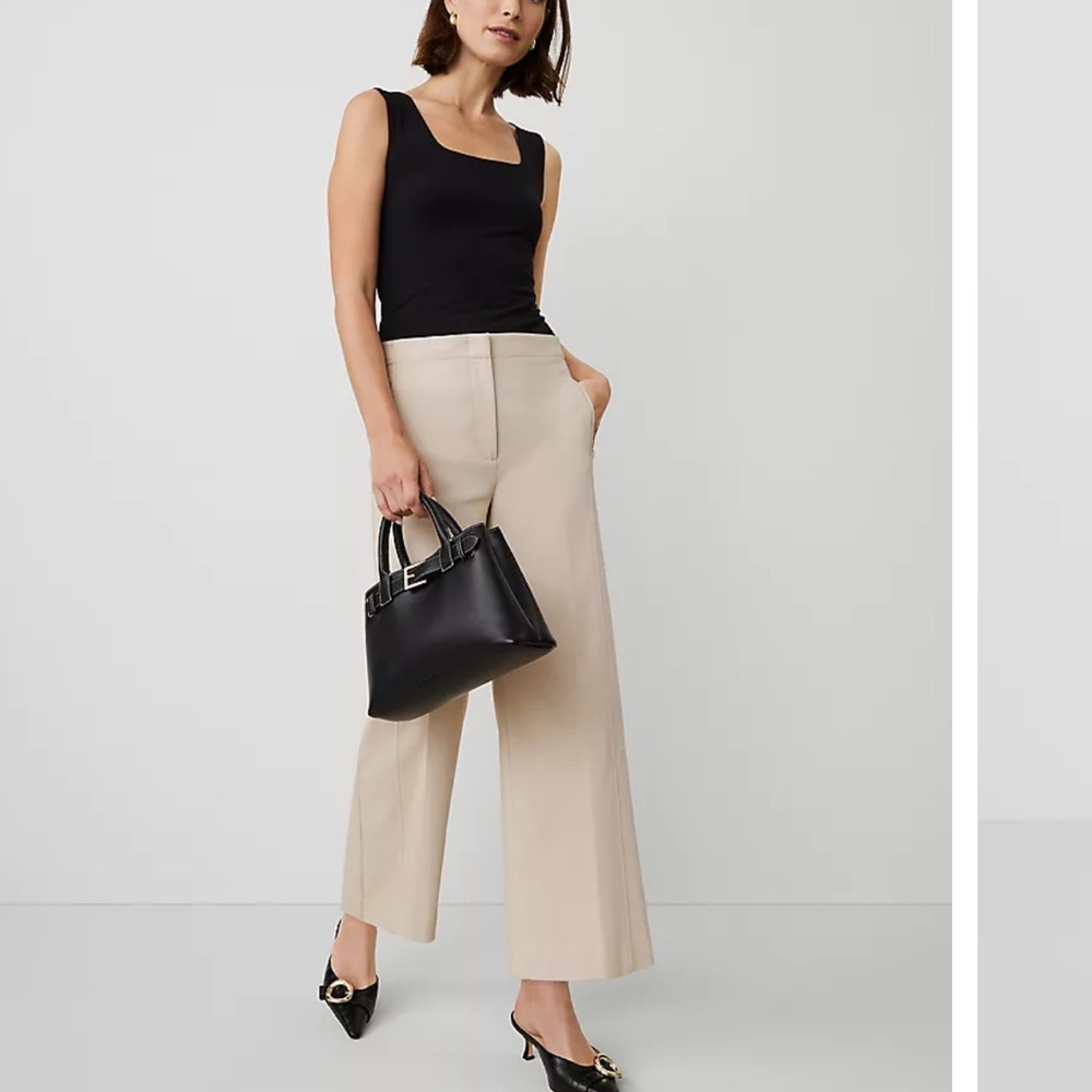 Ann Taylor Beige Trousers - The Grace Straight Pant